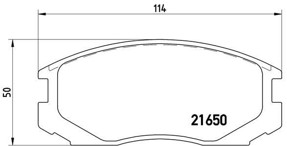 Brembo Bremsbelagsatz, Scheibenbremse P 54 015 FüR Mitsubishi Proton Daihatsu-image