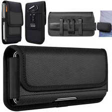 Nylon Pouch for iPhone 18 Pro Max 17E 16E 16 15 14 13 12 Case Belt Clip Holster