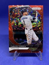 2020 Panini Prizm Tier III Carlos Correa #237 Quick Pitch Red Donut Circle /149