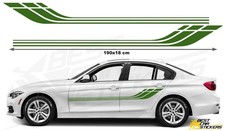 For BMW Side Racing Stripes Car Decals Vinyl Graphics