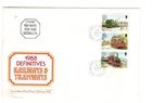 1988 ISLE OF MAN -  RAILWAYS & TRAMWAYS DEFINITIVES FDC FROM COLLECTION K44
