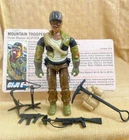 GI Joe 1985 Alpine - No Cracks Tight Joints  w/ Excellent File Card - Lot #4