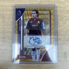 Carlos Tevez /50 Auto - 2026 Topps Premier League Cromo - West Ham