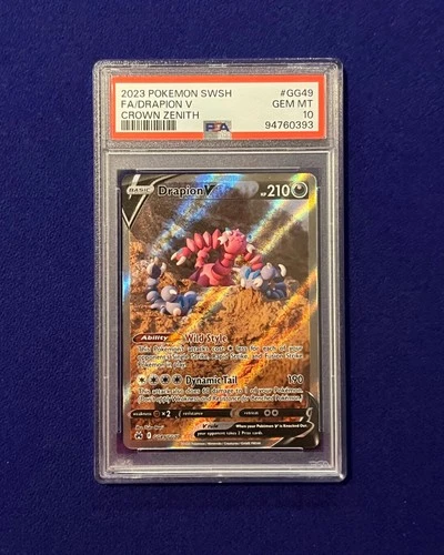 PSA 10 Drapion V #GG49 Crown Zenith 2023 Pokemon GEM MINT