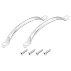 Stainless Steel Door Pull Handles, 2Pcs 120mm/4.72" Long Door Handle with Screws