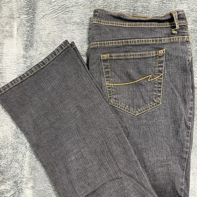 Faded Glory Mens Black Stretch Bootcut Jeans Size 18 Average FGL05413B