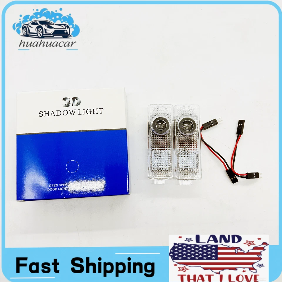 4Pcs Car Door LED Welcome Light Fits For B-M-W E60 E63 E90 E92 X1 - Image 2 of 4