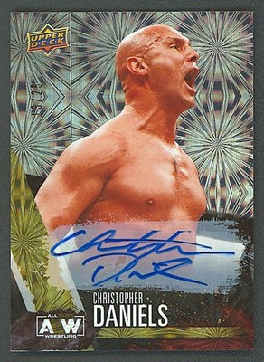CHRISTOPHER DANIELS 2021 Upper Deck AEW Pyro Autograph #44 #d 13/25 Auto TNA ROH
