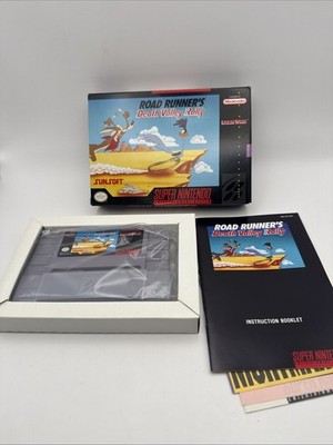 Road Runner's Death Valley Rally (Nintendo SNES, 1992) CIB Brand New Mint Box