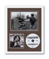 Bailey Zimmerman Autograph Signed 11x14 Custom Framed CD Photo Religiously ACOA