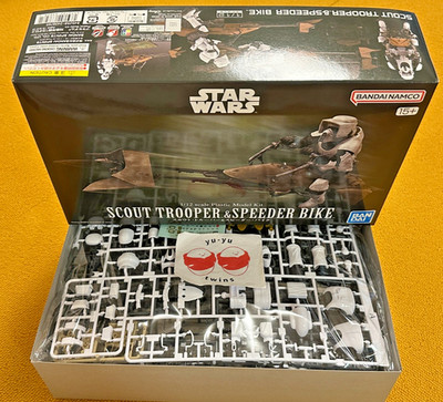 Bandai Star Wars Scout Trooper & Speeder Bike Modellbausatz im Maßstab 1:12