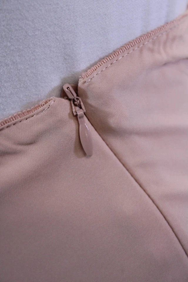 Lafayette 148 New York Womens Side Zip Silk Bias Cut Flared Maxi Skirt Pink 12 - Image 4 of 4