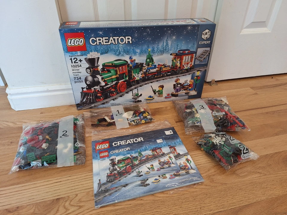 LEGO Creator Expert Winter Holiday Train 10254 Retired Open Box Complete Mint - Image 2 of 4