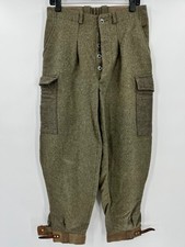 Vintage Swedish Military Wool Field Pants Size: 32" x 29.5" 1 - Wool Cargo Pant