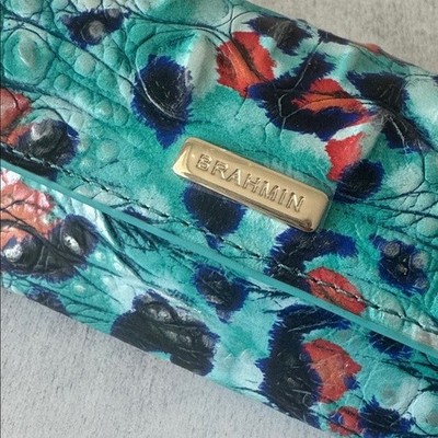 Brahmin Elora Frisky Blue Melbourne Leather Croc-Embossed  display picture 2