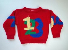 Pull tricoté chiffres Brights Creek taille 3T