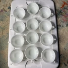 (12) Vintage Pyrex Corning Corelle BURGUNDY ROSE BUD Cups C Handles Lot