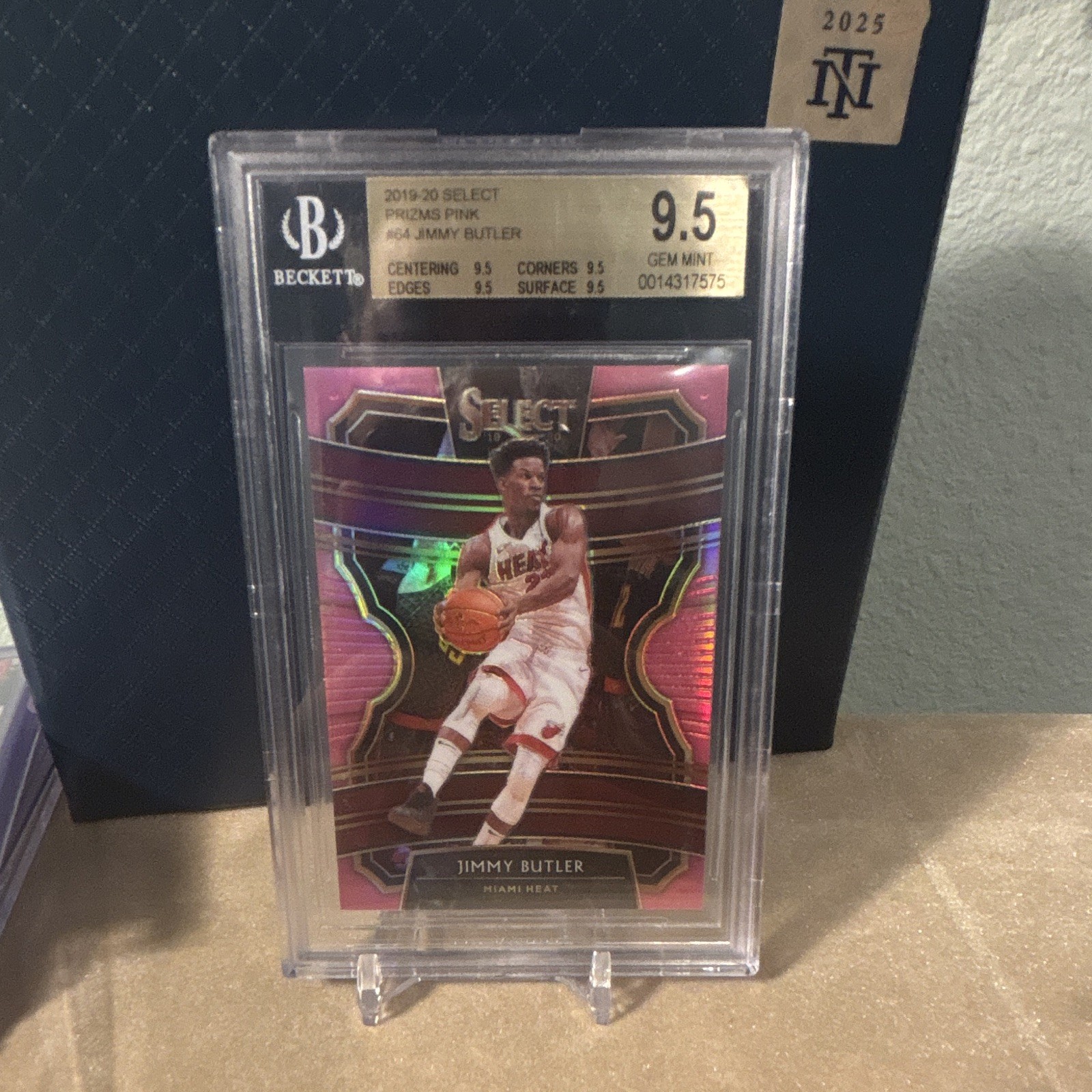 Panini 2019-20 Select Jimmy Butler #64 Heat Concourse Prizms Pink /10 BGS 9.5
