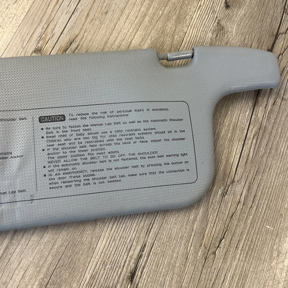 Toyota Tercel 1991 lado del conductor parasol parasol conjunto gris Foto 3 de 4