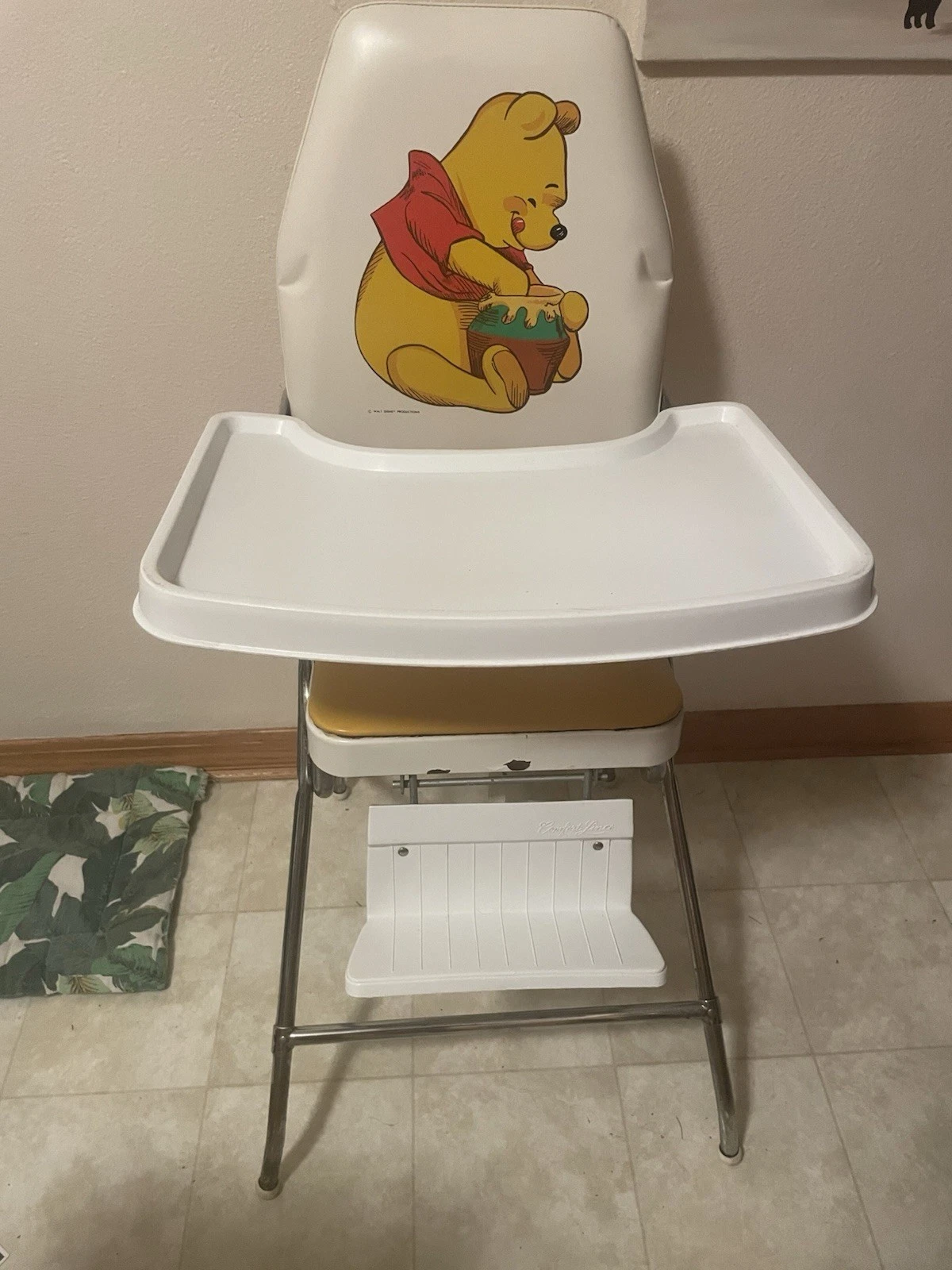 Vintage Winnie The Pooh High Chair Booster Seat