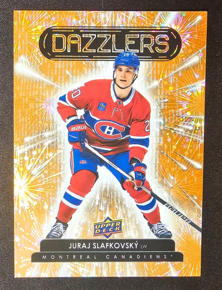 2022 Upper Deck Series 2 Dazzlers Orange Juraj Slafkovsky #DZ-88 Rookie