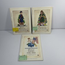 Ex Library - American Girl Molly 1944 Series Lot 3 Books