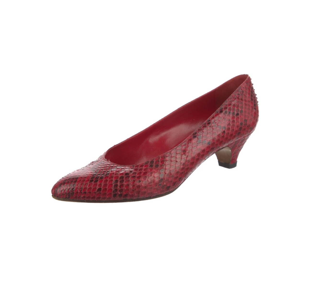 Celine python leather pumps 1980 - image 1