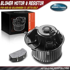 Front HVAC Blower Motor & Resistor Kit for Audi A3 Volkswagen	Jetta CC GTI Eos