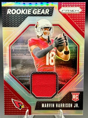 2024 Prizm Marvin Harrison Jr. Rookie Gear Patch SILVER Prizm #RG-MHJ RC MEM