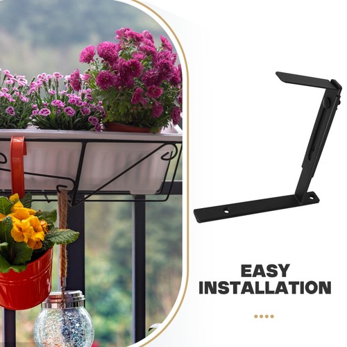 Flower Pot Hanging Bracket Planter Box Adjustable Height Flowerpot - Picture 8 of 12
