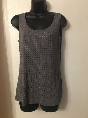 dunnes size 14 , tank top , gray, pre owned 