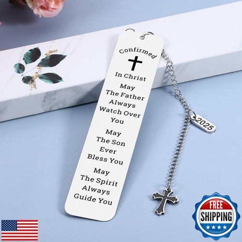 Confirmation Gifts for Teen Girls Boys 2025 Confirmed in Christ Bookmark Conf - Picture 3 of 5