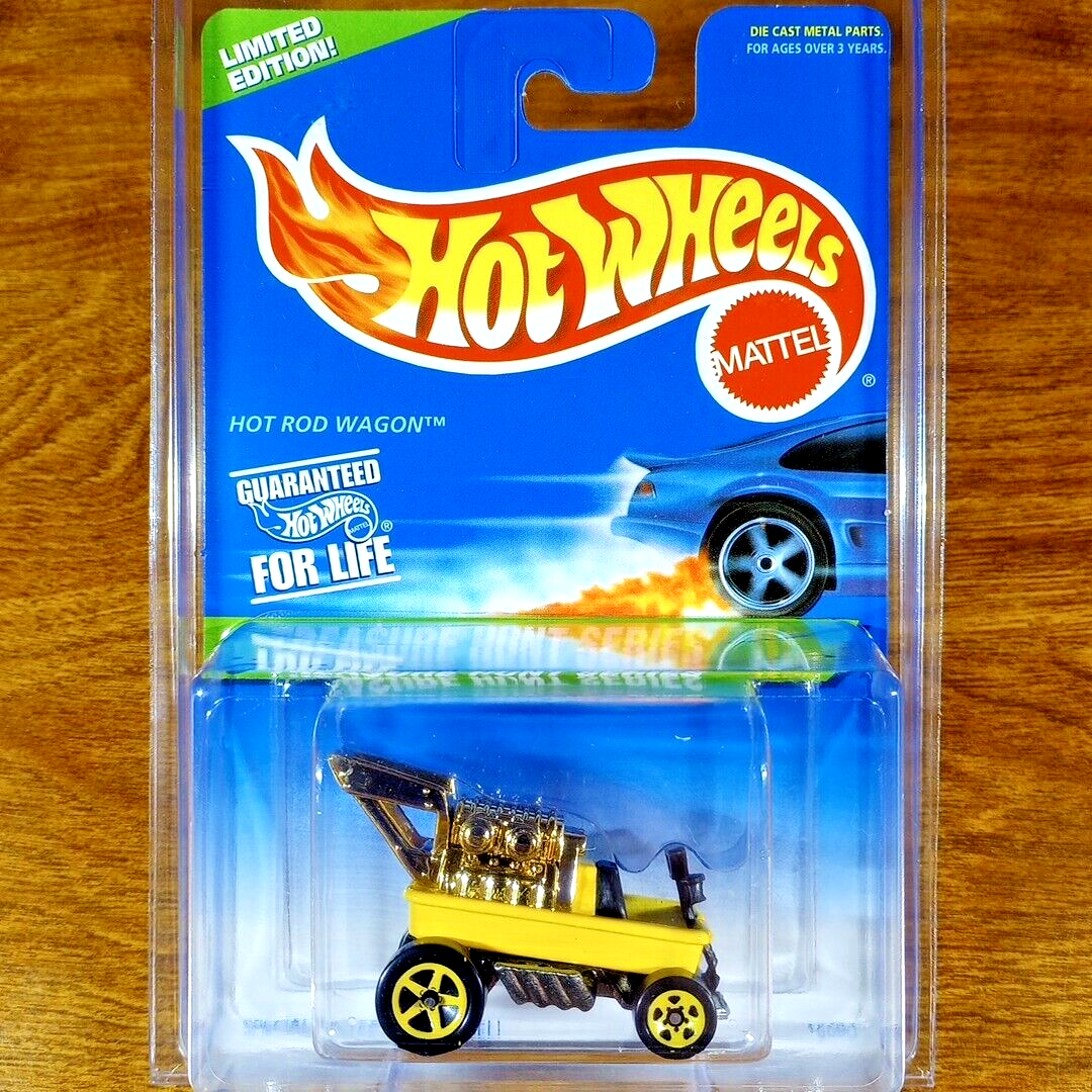 Hot Wheels 1997 Treasure Hunt Series Hot Rod Wagon Yellow Gold 5SP