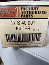 NEW IN BOX FACTORY AUTHORIZED PARTS 17 S 40 001 FILTER 17S40001 CARRIER
