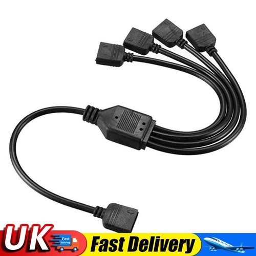 5V 3Pin Extension Cable Adapter RGB Splitter Cable for MSI ASRock LED UK