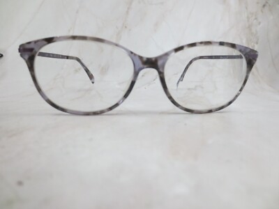 Fleur De Lis Eyeglasses Frame L121 Women Gray Plastic Full Rim Cat Eye 51-15-135
