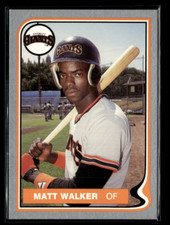 Matt Walker 1987 Everett Giants Team Set Card