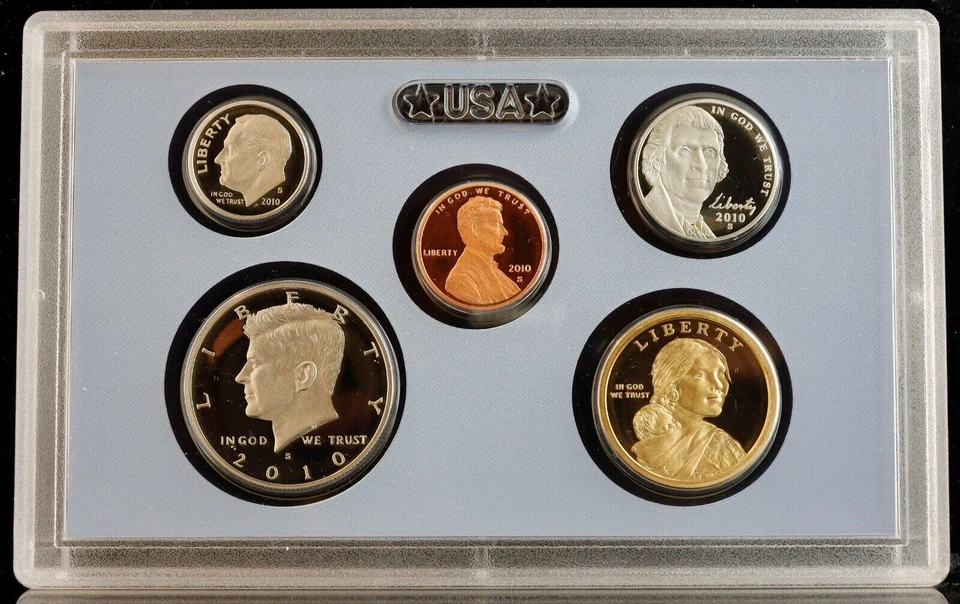🇺🇸 Uncirculated 2010-S San Francisco Mint 14 Coins Proof Set USA - Image 4 of 4