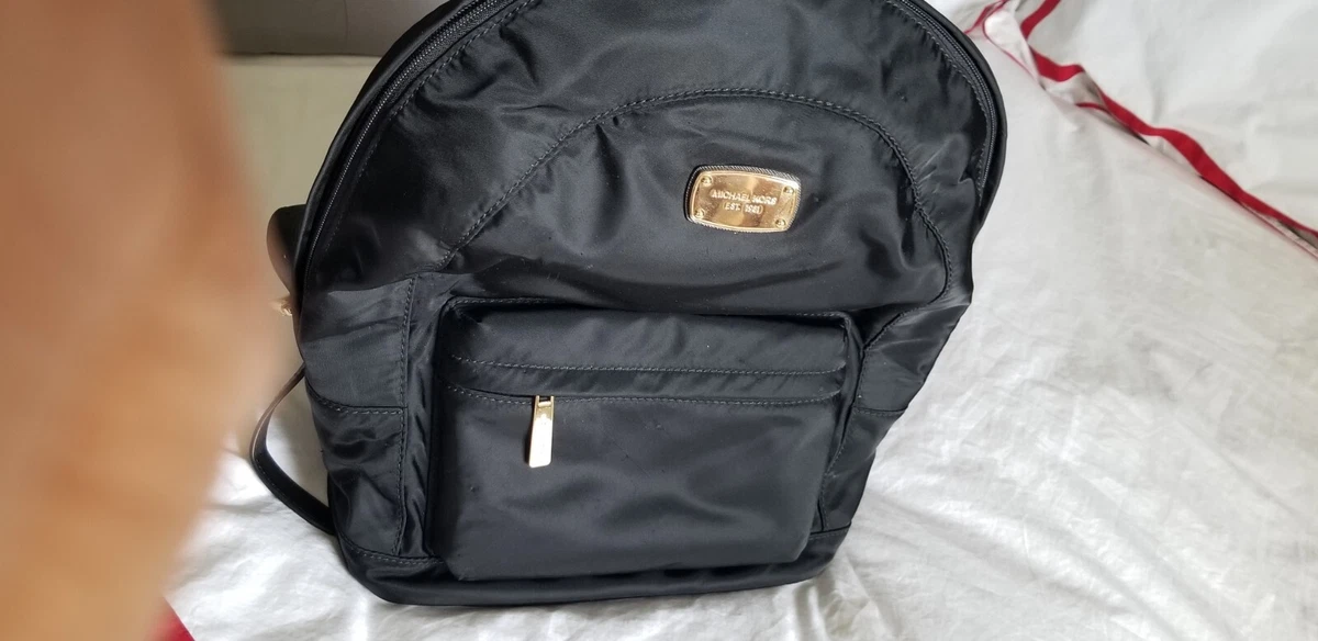 Michael Kors Backpack Bag Handbag Jet Set Nylon Back Pack Black Travel Bag Michael Kors Jet Set Large Signature PVC Chain Backpack Flap  main image 4