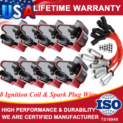 TRQ Ignition Spark Plug Wire Kit Set for GM Pickup Truck SUV V8 New