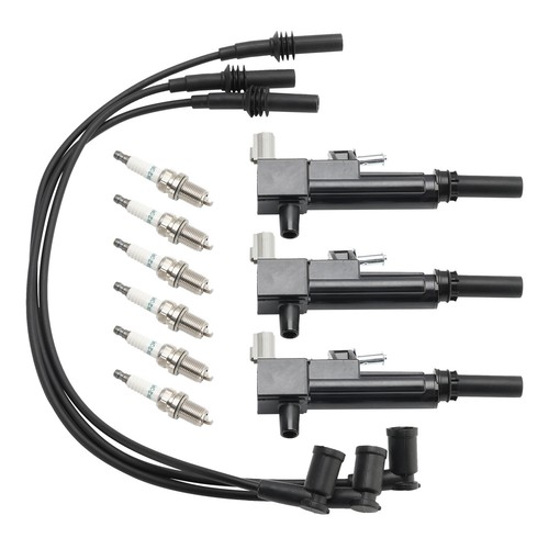 3x Ignition Coil+6x Spark Plug+3x Wire UF640 For Jeep Liberty 3.7L V6 S11 - Picture 4 of 17