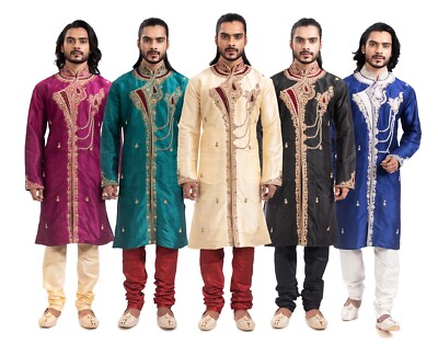 itailorman Design Indian Ethnic Kurta Churidar for Men 2pc-(Worldwide Postage)