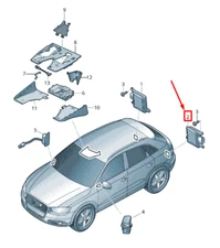 NEW AUDI RSQ3 8U LANE CHANGE ASSIST CONTROL UNIT 8U0907568F