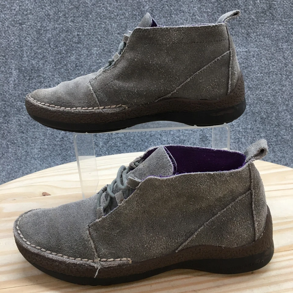 Jambu ботинки женщин 7,5 M Madison чукка серый кожаный шнурует вверх комфорт лодыжки Топ - Изображение 4 из 4