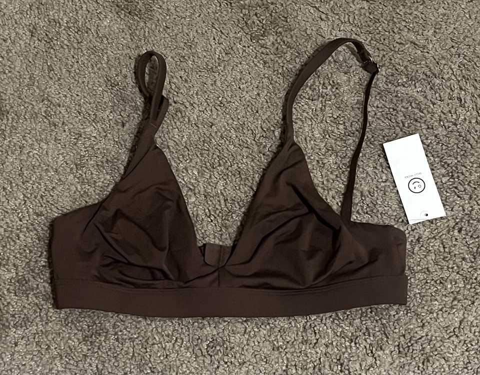 Bralette Hollister Marrón Micro Triángulo | Bralette Inalámbrico Suave | S Foto 2 de 3