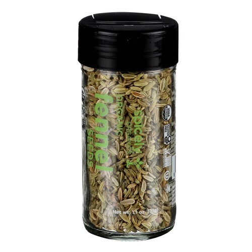 Organic Fennel Seeds Whole 1.1 Oz (Case Of 3) By Spicely Organics - 第 1/1 張圖片