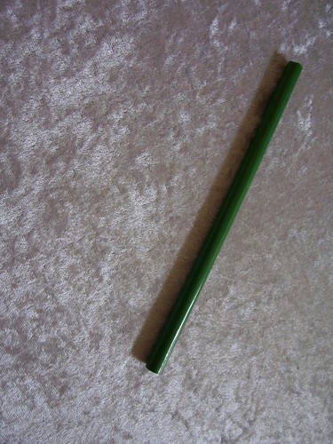 Antique Venetian 5 Layer Green Chevron Cane Bead 9 inches long - Picture 9 of 15