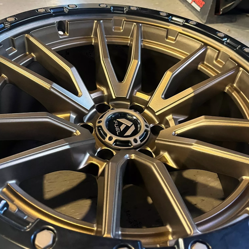 4 Fuel Rebel D681 17" Matte Bronze 17x9 5x127 5x5 Wheels Rims Jeep Wrangler JK - Picture 6 of 6