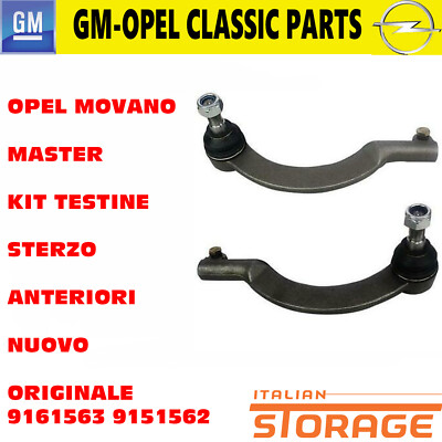 OPEL MOVANO MASTER Kit Lenkstangenköpfe Vorne Neu Original 9161563 9151562