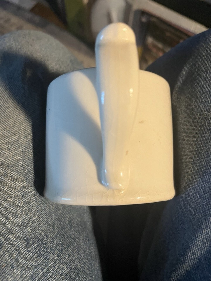 Vtg 19441950's Old Spice Shaving Mug And Esquire Pure Horse Hair Brush